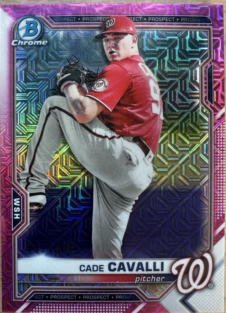 Cade Cavalli [Pink Refractor Mega Box Mojo] #BCP-99