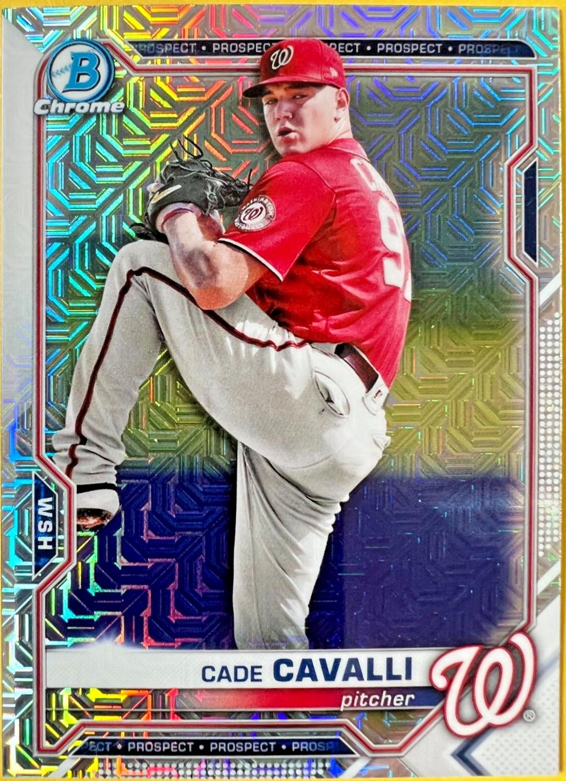 Cade Cavalli [Yellow Refractor Mega Box Mojo] #BCP-99