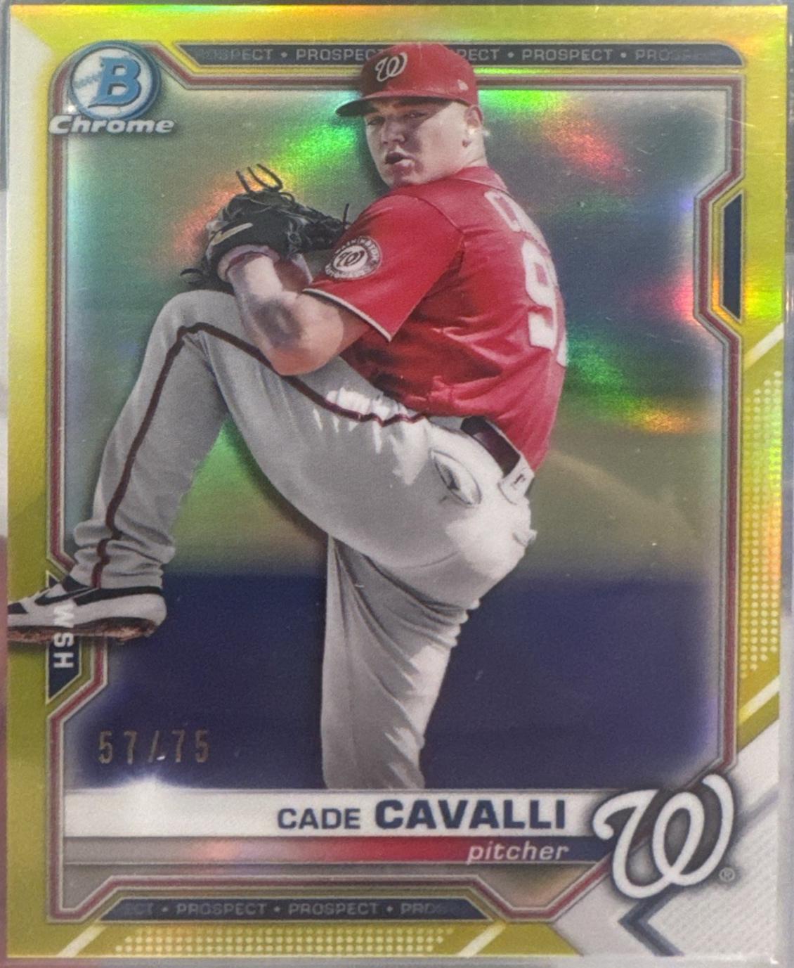 Cade Cavalli [Yellow Refractor] #BCP-99