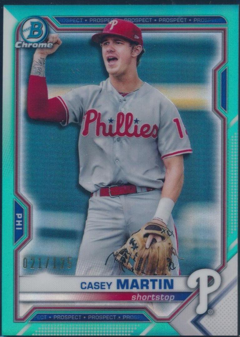 Casey Martin [Aqua Refractor] #BCP-92