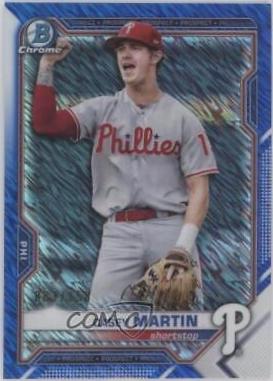 Casey Martin [Blue Shimmer Refractor] #BCP-92