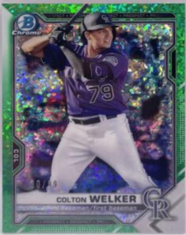Colton Welker [Green Refractor] #BCP-15