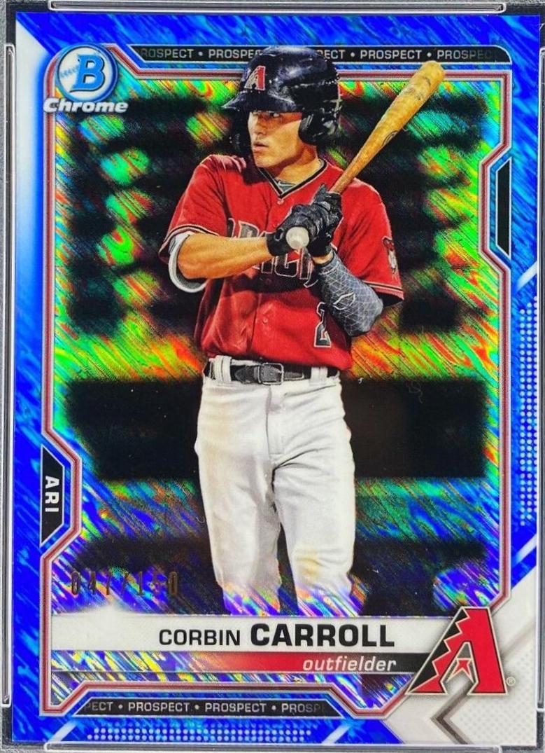Corbin Carroll [Blue Shimmer Refractor] #BCP-142