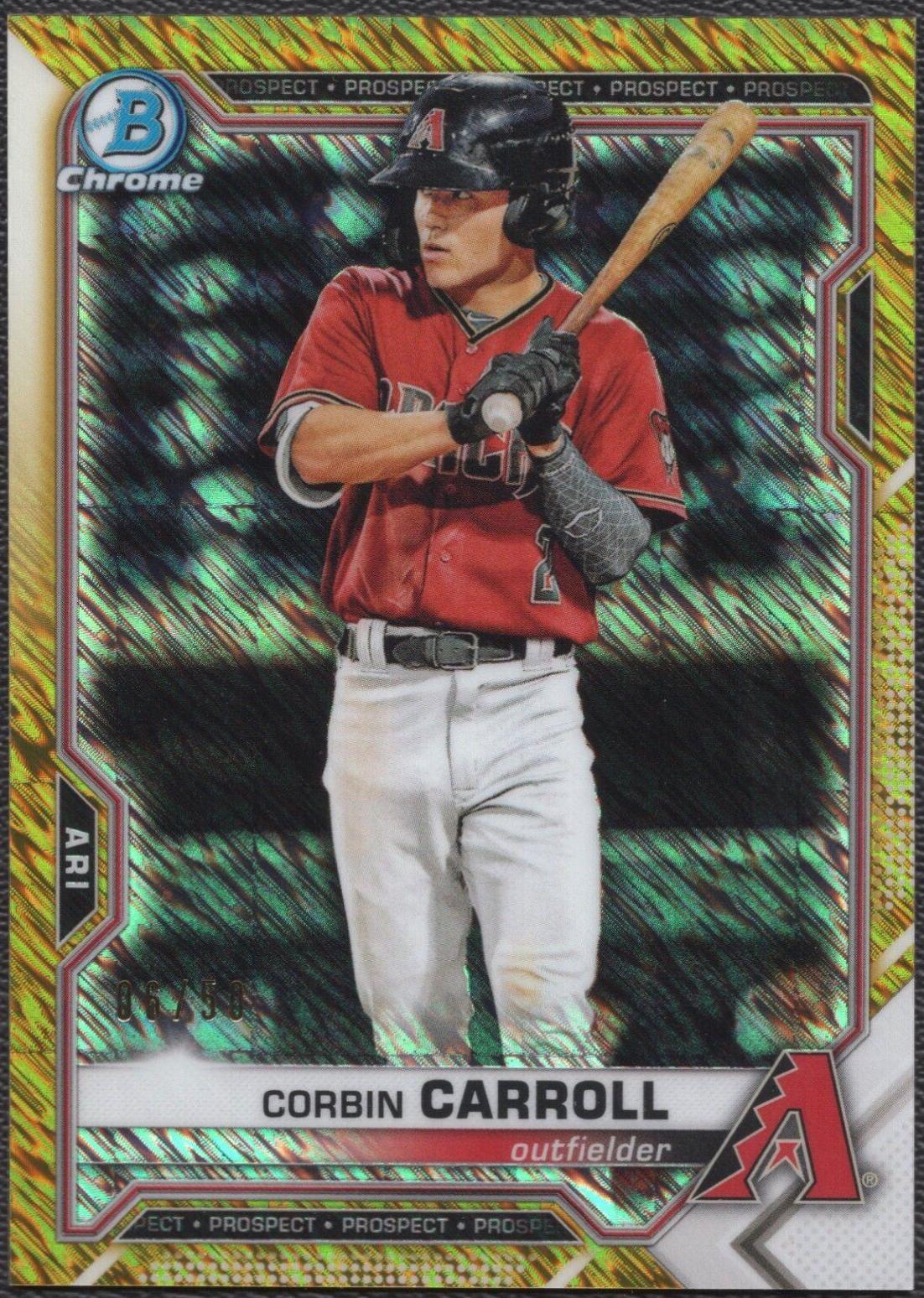 Corbin Carroll [Gold Shimmer Refractor] #BCP-142