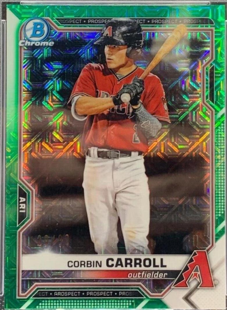 Corbin Carroll [Green Refractor Mega Box Mojo] #BCP-142