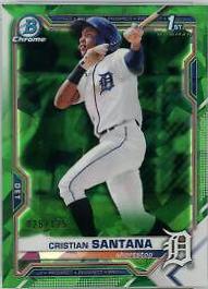 Cristian Santana [X Green Xfractor] #BCP-186