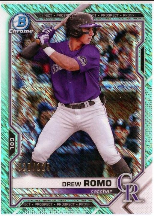 Drew Romo [Aqua Shimmer Refractor] #BCP-126
