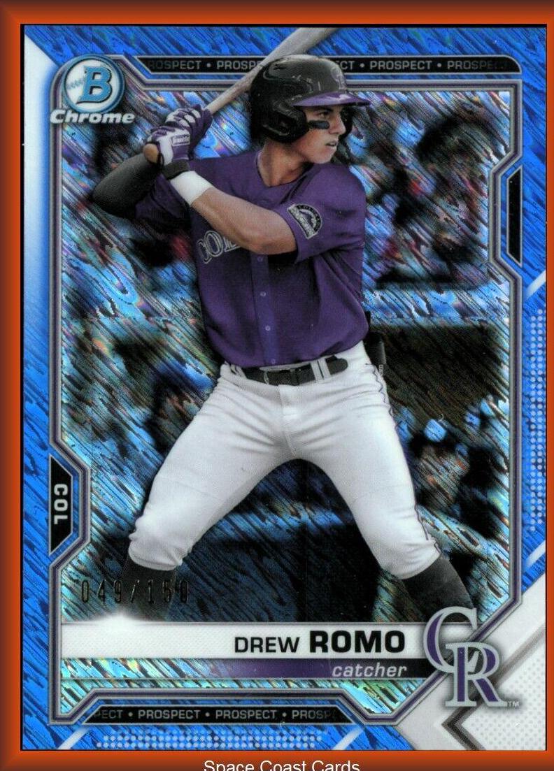 Drew Romo [Blue Shimmer Refractor] #BCP-126