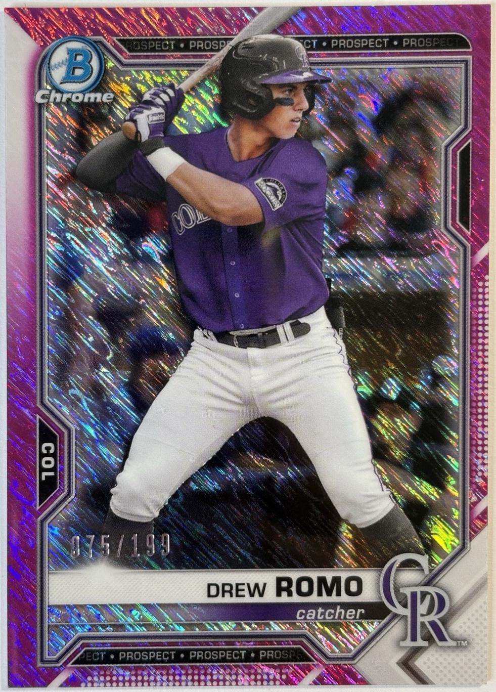 Drew Romo [Fuchsia Shimmer Refractor] #BCP-126