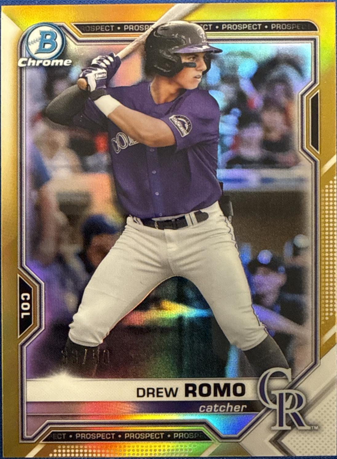 Drew Romo [Gold Refractor] #BCP-126