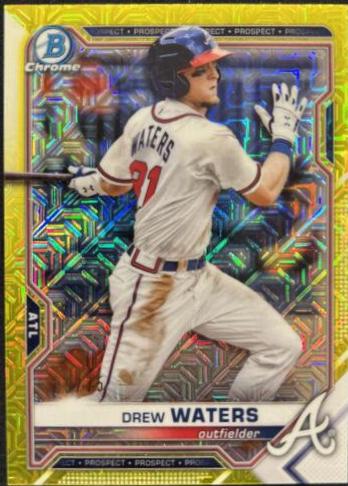 Drew Waters [Yellow Refractor Mega Box Mojo] #BCP-81