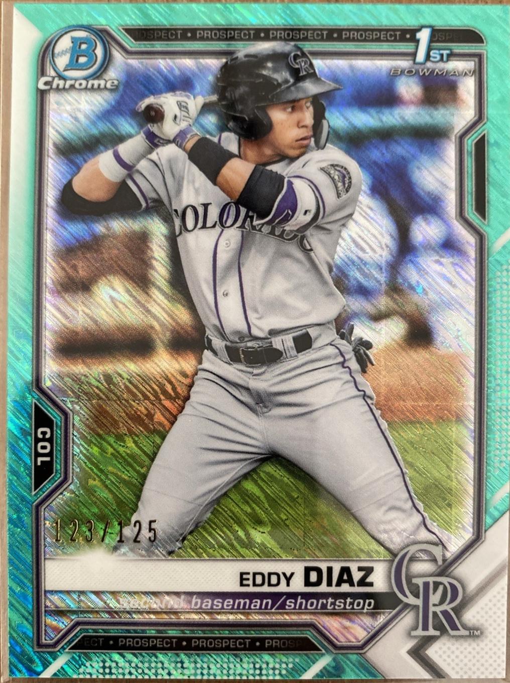Eddy Diaz [Aqua Shimmer Refractor] #BCP-33
