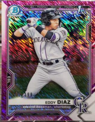 Eddy Diaz [Fuchsia Shimmer Refractor] #BCP-33