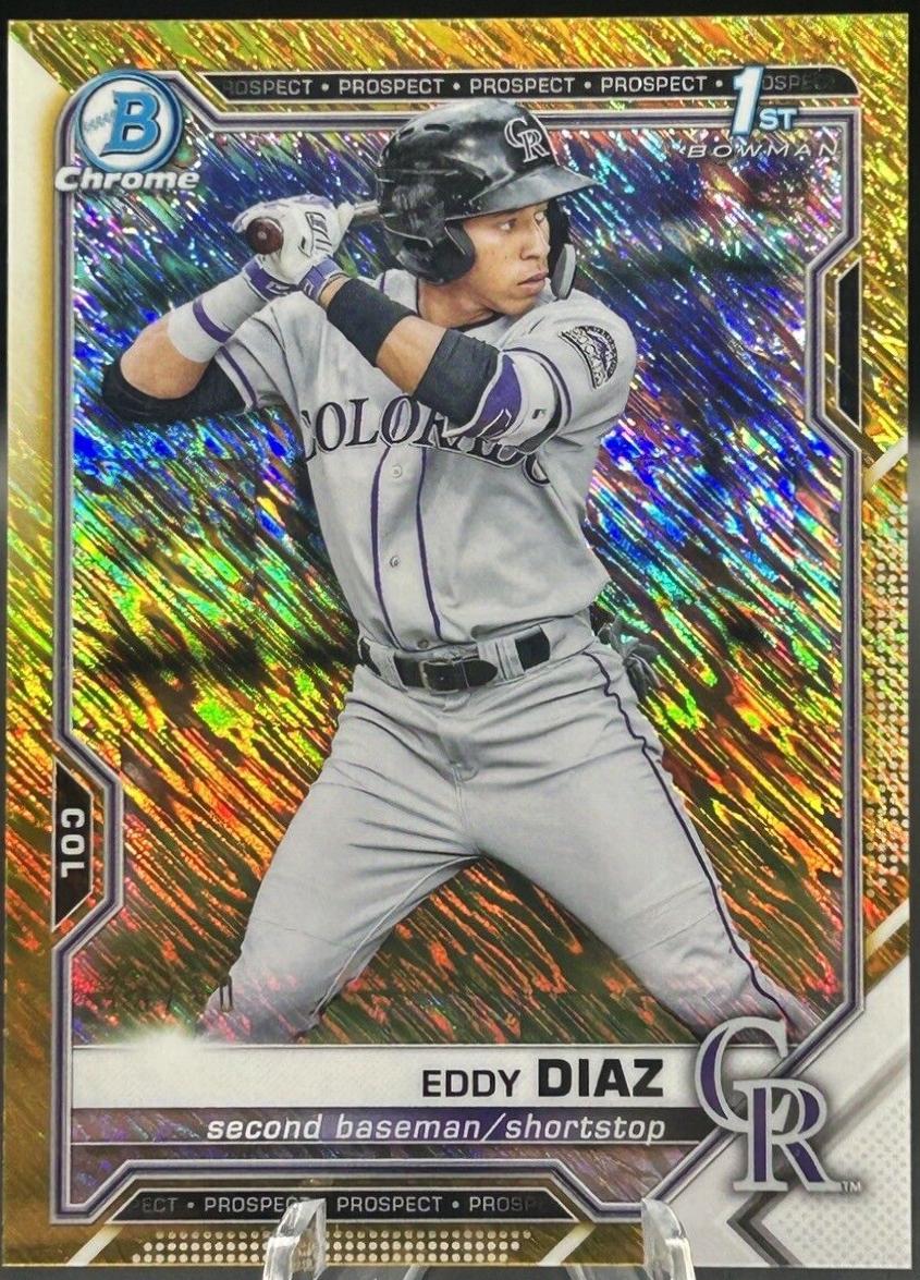 Eddy Diaz [Gold Shimmer Refractor] #BCP-33