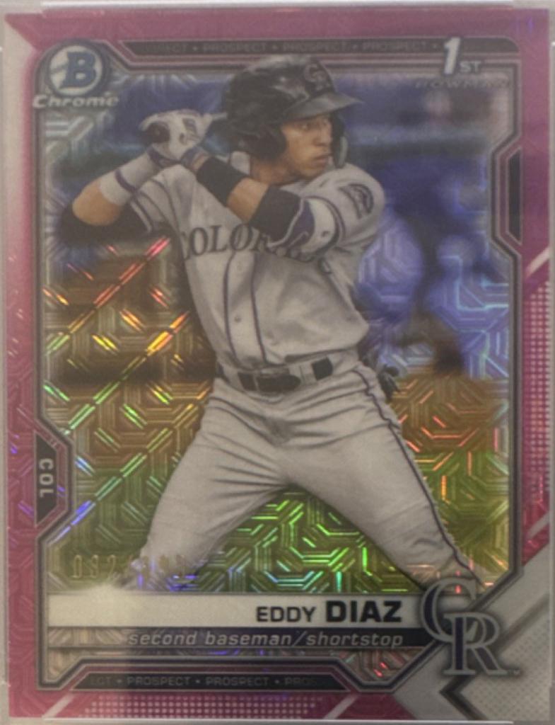 Eddy Diaz [Pink Refractor Mega Box Mojo] #BCP-33