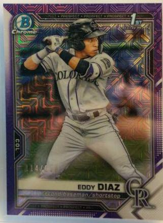 Eddy Diaz [Purple Refractor Mega Box Mojo] #BCP-33
