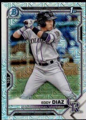 Eddy Diaz [Yellow Refractor Mega Box Mojo] #BCP-33