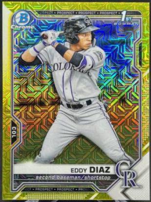 Eddy Diaz [Yellow Refractor] #BCP-33