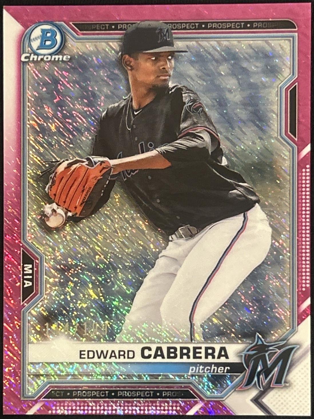 Edward Cabrera [Fuchsia Shimmer Refractor] #BCP-141