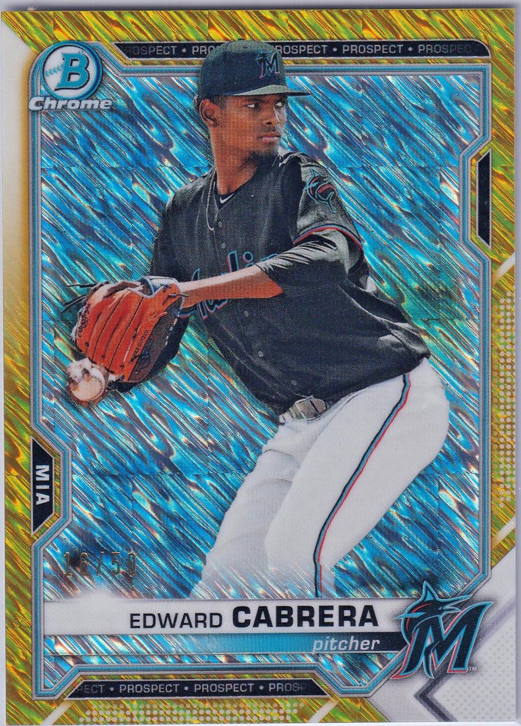 Edward Cabrera [Gold Shimmer Refractor] #BCP-141