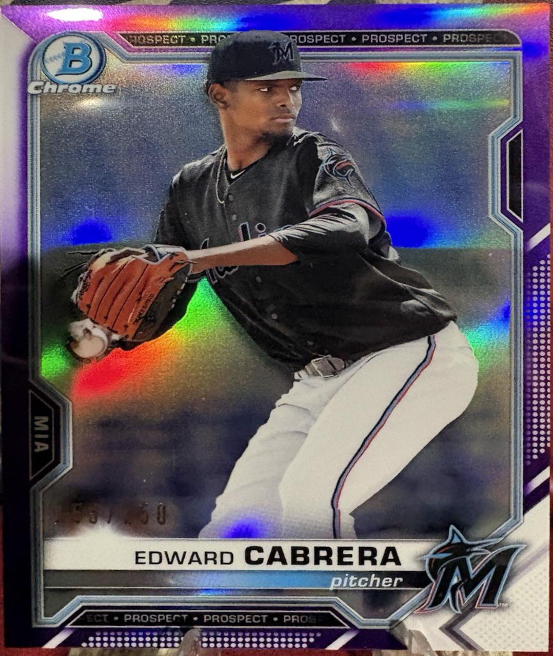 Edward Cabrera [Purple Refractor] #BCP-141