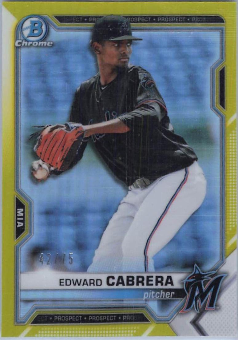 Edward Cabrera [Yellow Refractor] #BCP-141