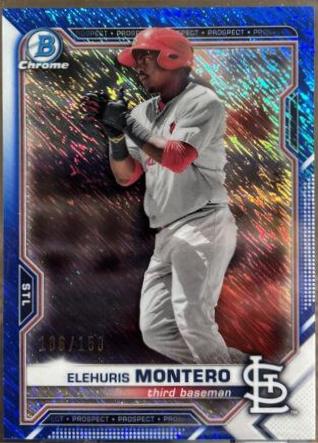 Elehuris Montero [Blue Shimmer Refractor] #BCP-116