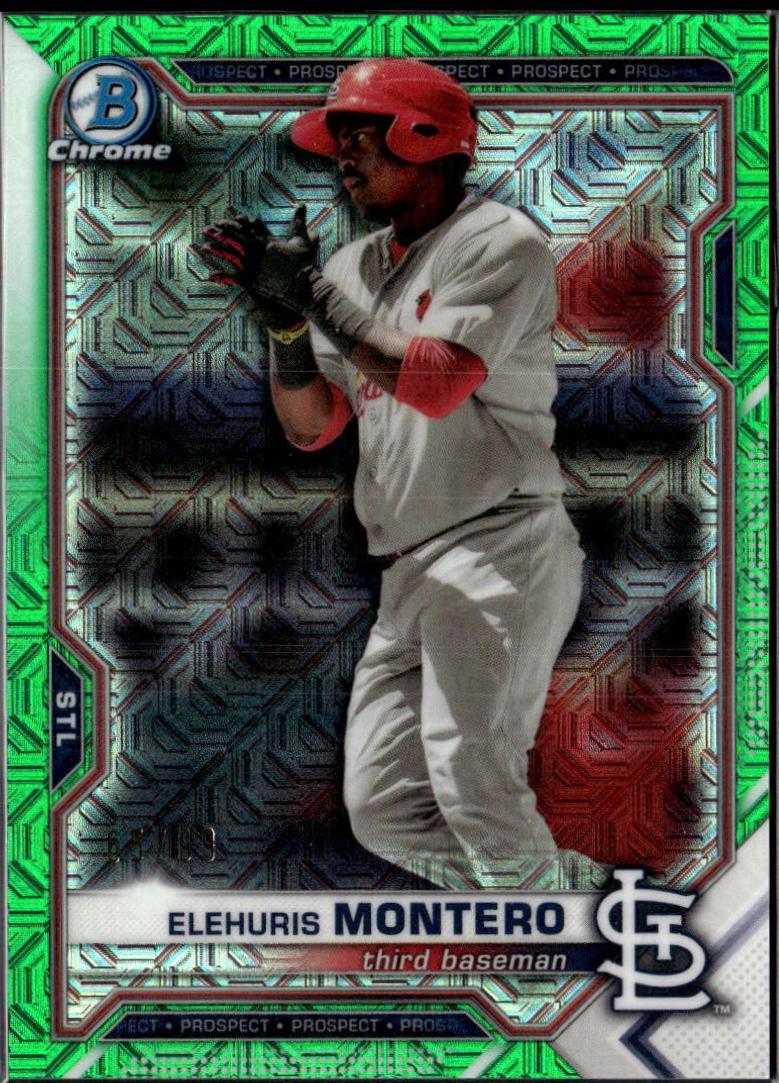 Elehuris Montero [Green Refractor Mega Box Mojo] #BCP-116