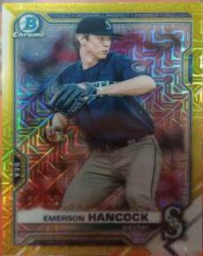 Emerson Hancock [Yellow Refractor Mega Box Mojo] #BCP-78