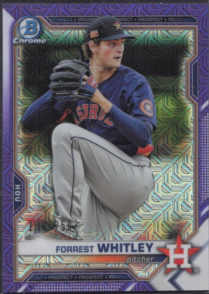 Forrest Whitley [Purple Refractor Mega Box Mojo] #BCP-9