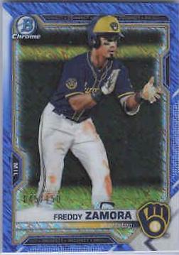 Freddy Zamora [Blue Shimmer Refractor] #BCP-2