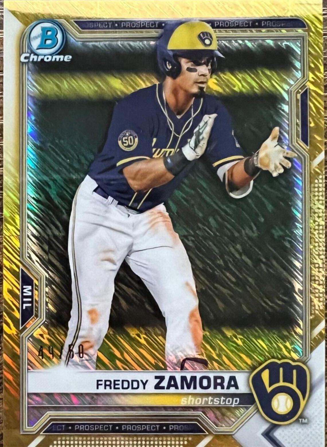 Freddy Zamora [Gold Shimmer Refractor] #BCP-2