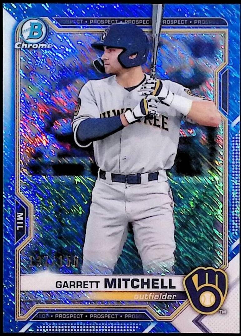 Garrett Mitchell [Blue Shimmer Refractor] #BCP-129