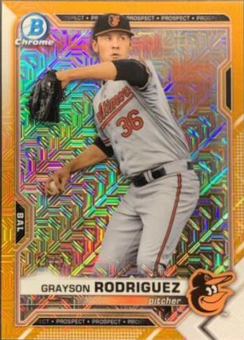 Grayson Rodriguez [Orange Refractor Mega Box Mojo] #BCP-118