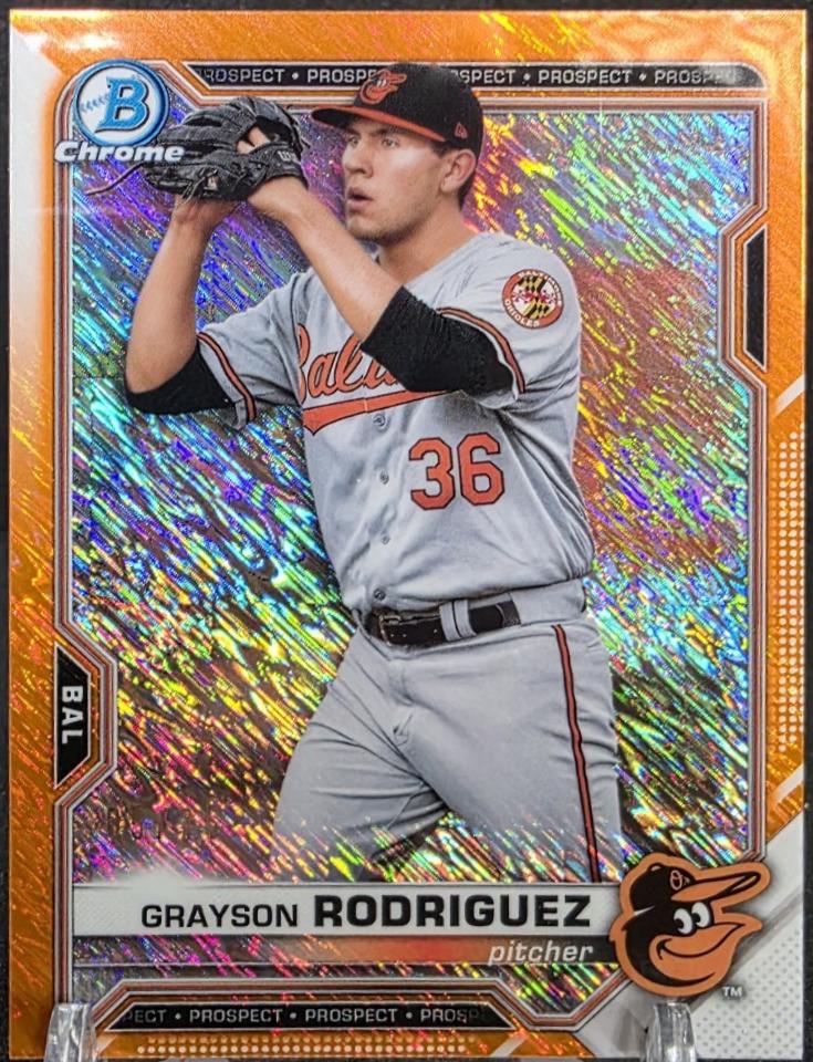 Grayson Rodriguez [Orange Shimmer Refractor] #BCP-118