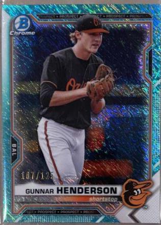 Gunnar Henderson [Aqua Shimmer Refractor] #BCP-49