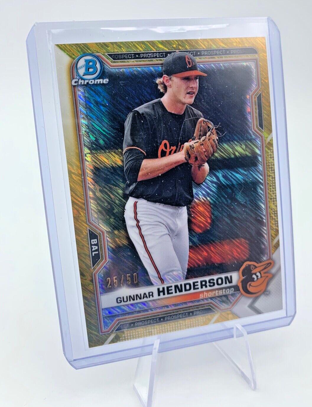 Gunnar Henderson [Gold Shimmer Refractor] #BCP-49