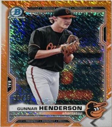 Gunnar Henderson [Orange Shimmer Refractor] #BCP-49