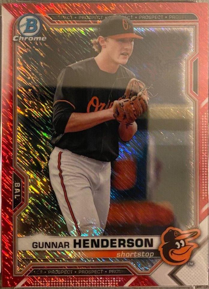 Gunnar Henderson [Red Shimmer Refractor] #BCP-49