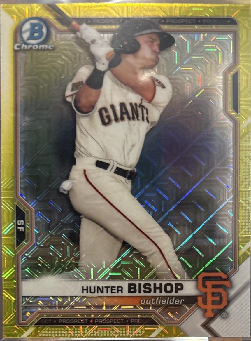 Hunter Bishop [Gold Refractor Mega Box Mojo] #BCP-18