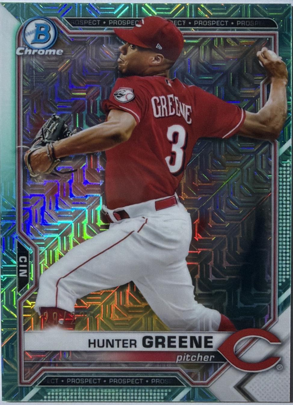 Hunter Greene [Aqua Refractor Mega Box Mojo] #BCP-127