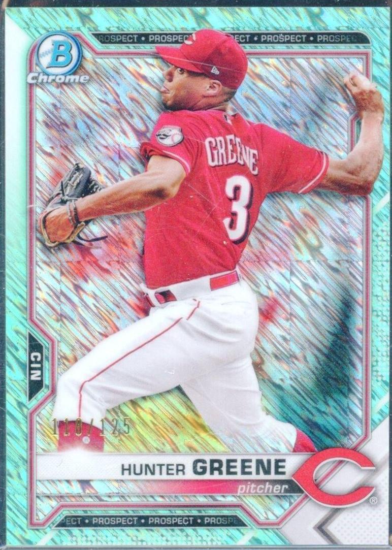 Hunter Greene [Aqua Shimmer Refractor] #BCP-127