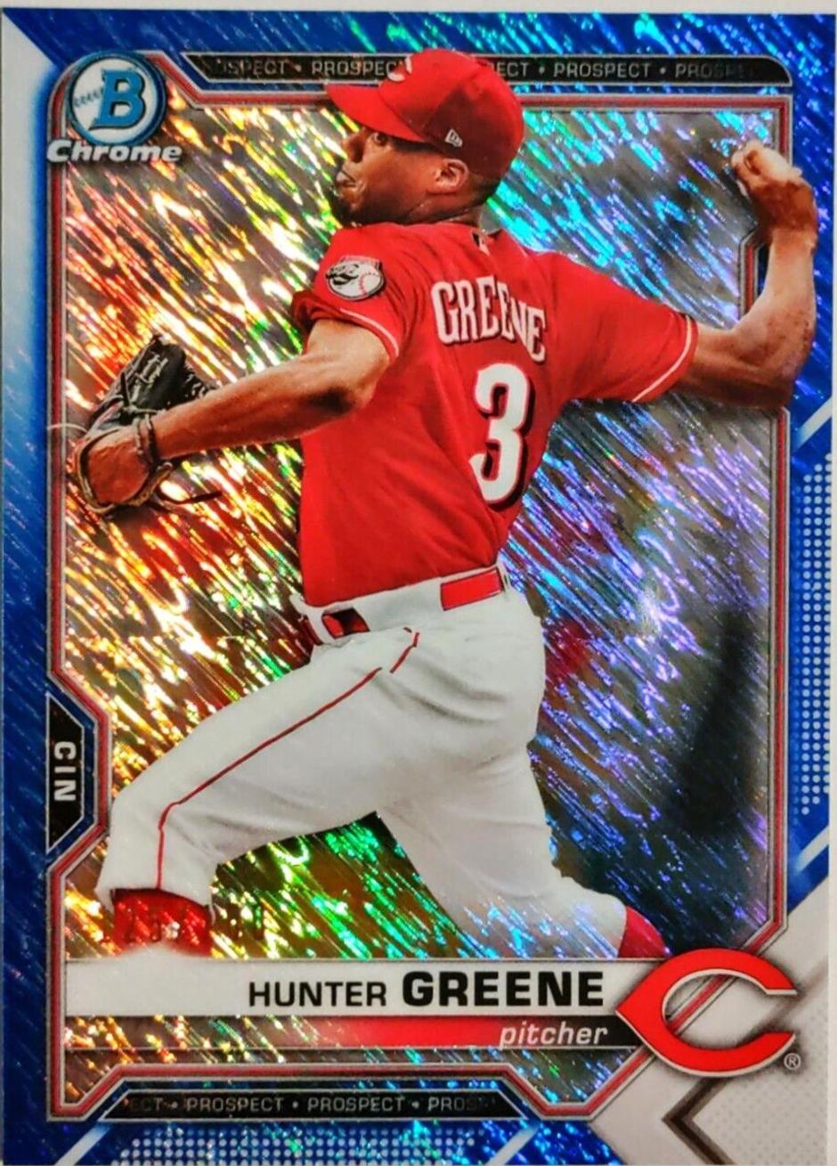 Hunter Greene [Blue Shimmer Refractor] #BCP-127
