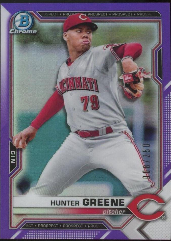 Hunter Greene [Purple Refractor] #BCP-127