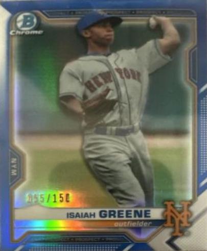 Isaiah Greene [Blue Refractor] #BCP-62