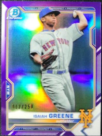 Isaiah Greene [Purple Refractor] #BCP-62