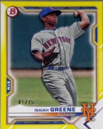 Isaiah Greene [Yellow Refractor] #BCP-62
