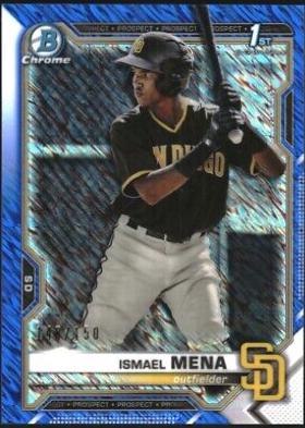 Ismael Mena [Blue Shimmer Refractor] #BCP-36