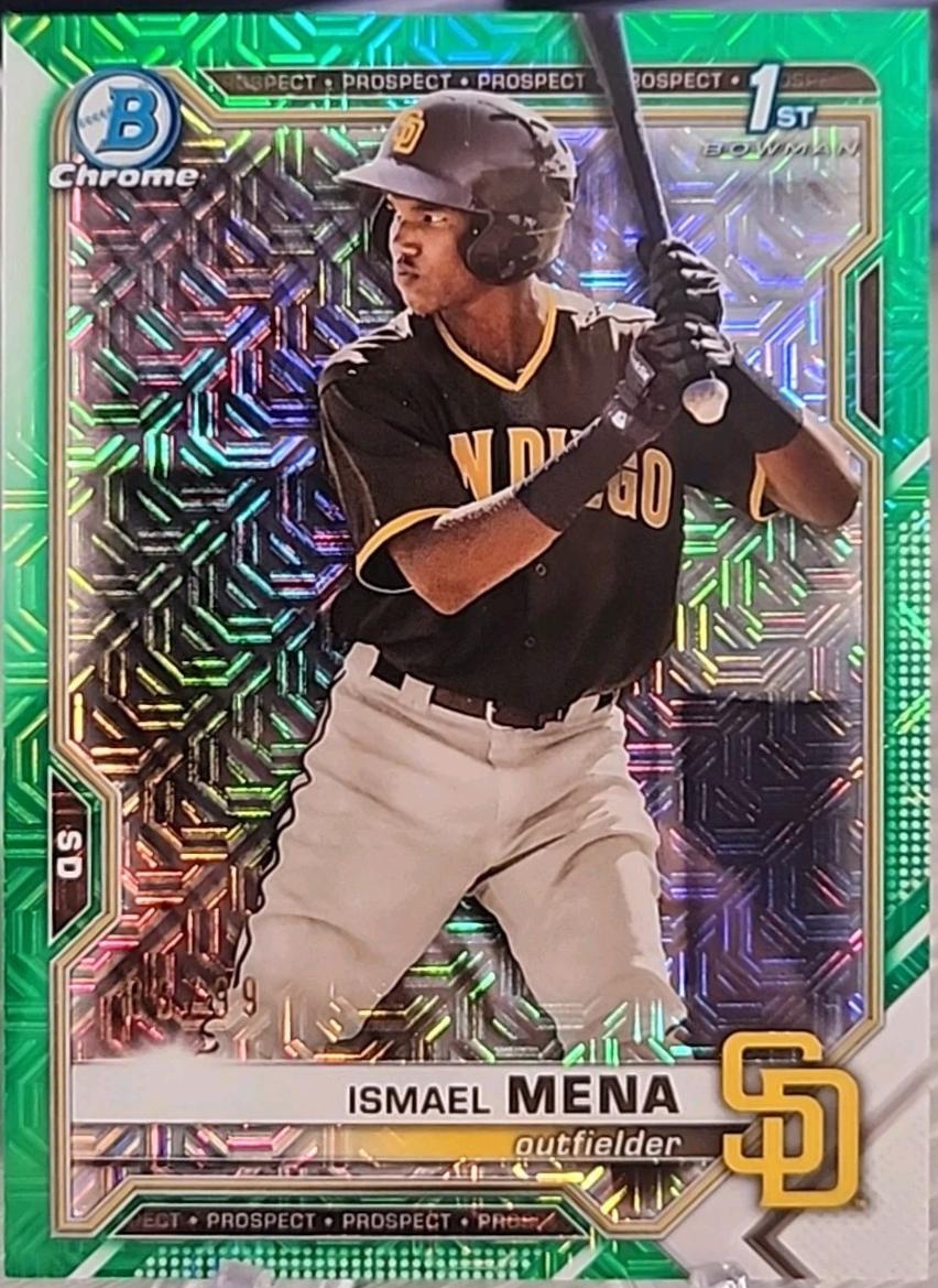 Ismael Mena [Green Refractor Mega Box Mojo] #BCP-36