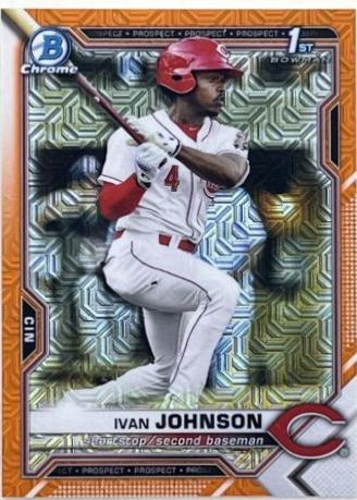 Ivan Johnson [Orange Refractor Mega Box Mojo] #BCP-149
